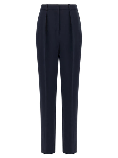 Elisabetta Franchi Blue Polyester Dress Pants