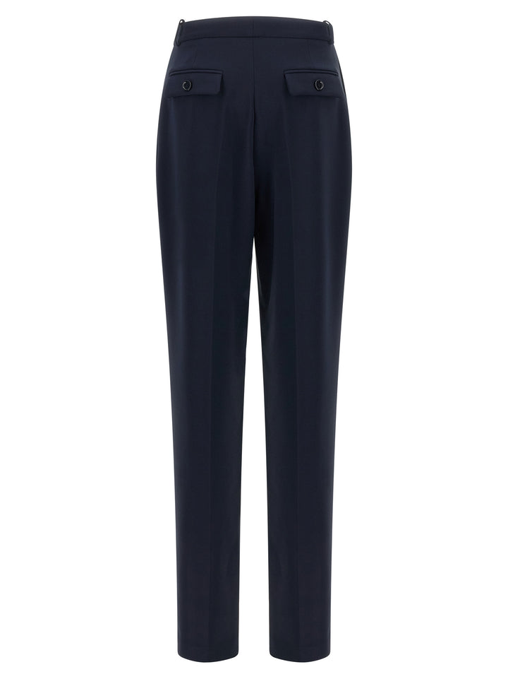 Elisabetta Franchi Blue Polyester Dress Pants
