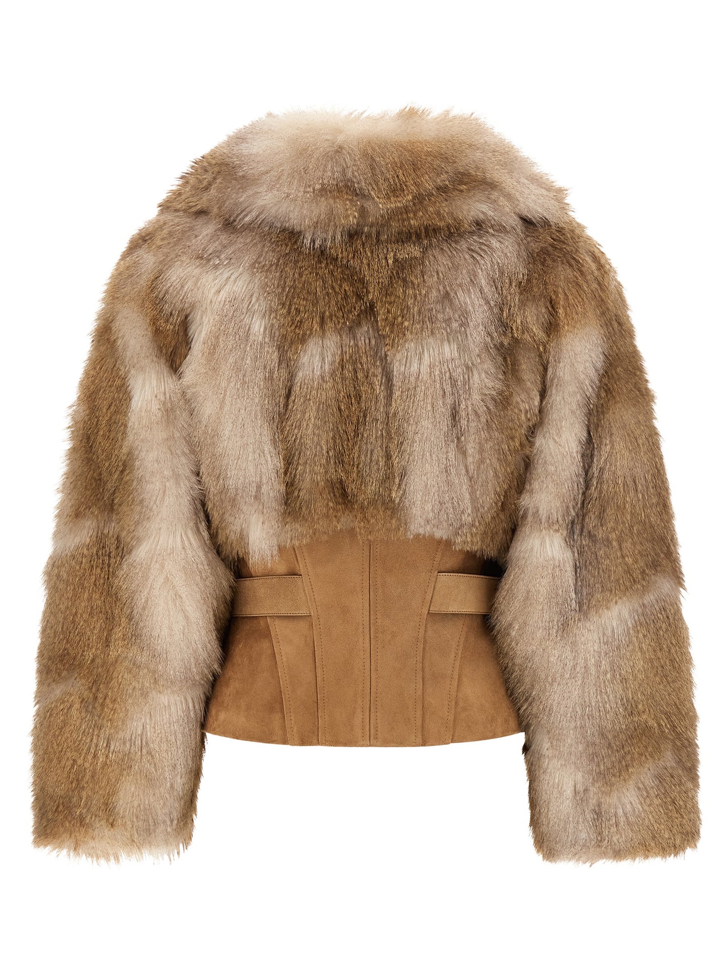 Elisabetta Franchi Brown Polyester Full-Length Jacket