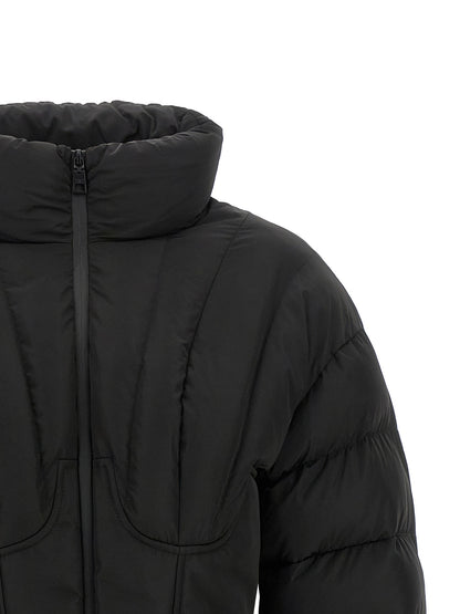 Elisabetta Franchi Black Polyester Full-Length Jacket