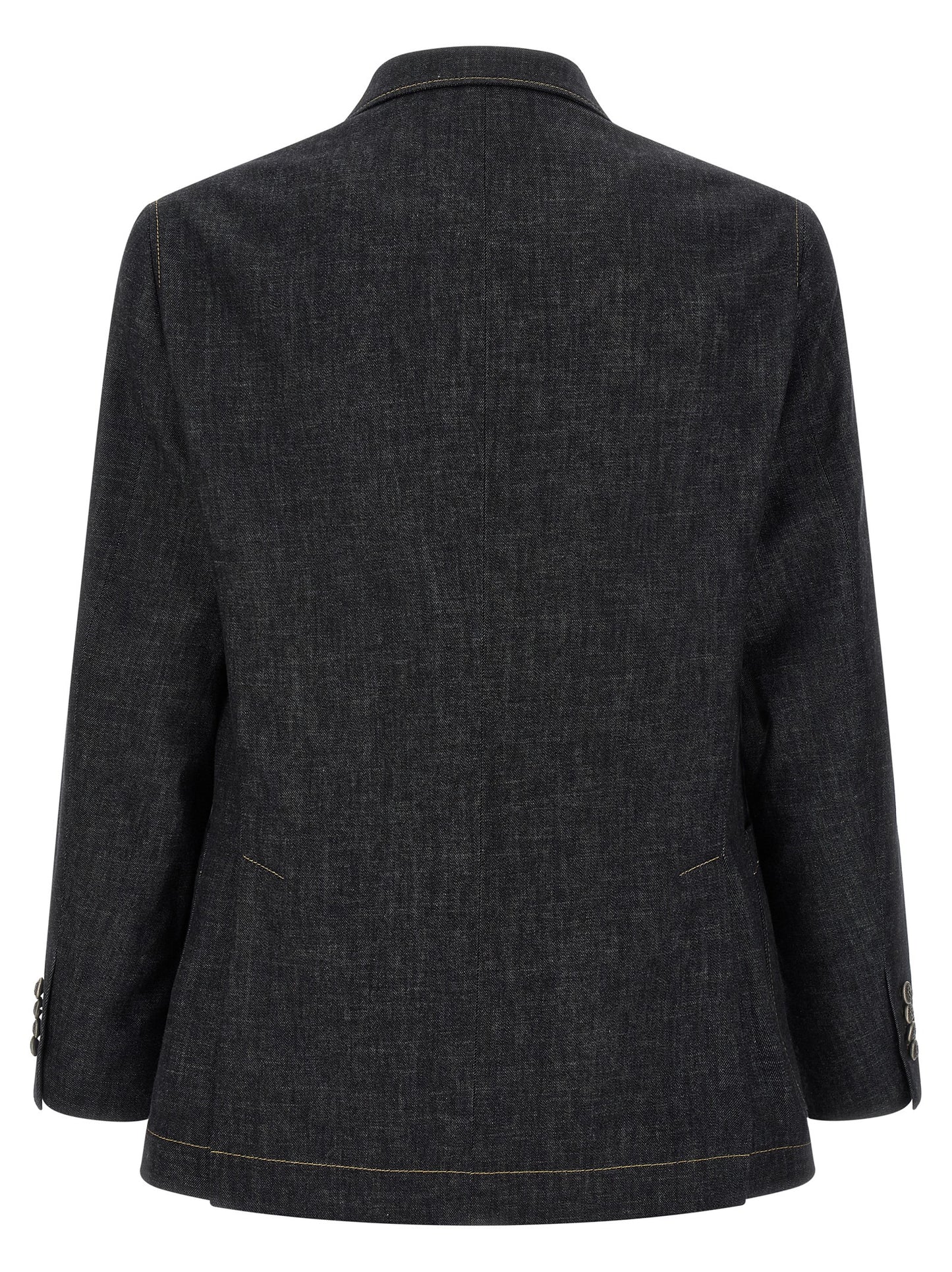 Brunello Cucinelli Blue Cotton Blazer
