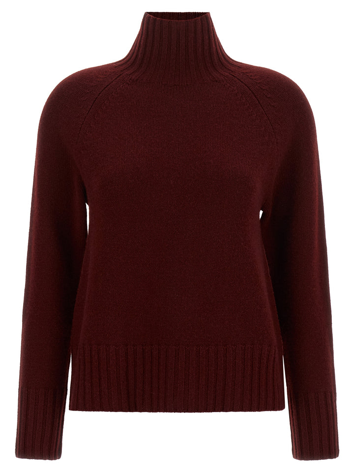 'S Max Mara Bordeaux Wool Cardigan