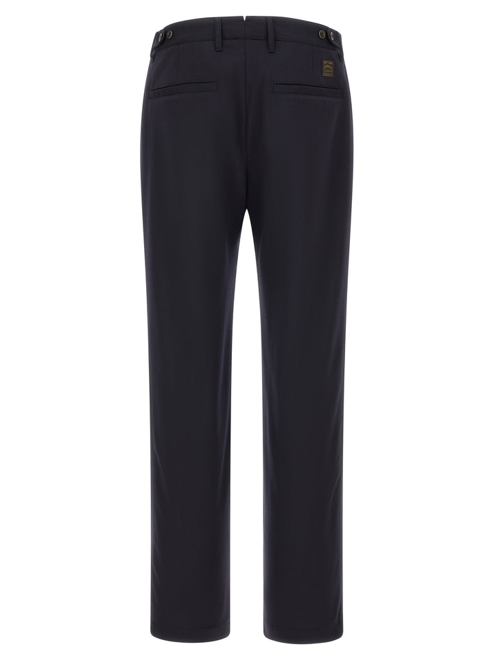 Incotex Blue Polyester Dress Pants