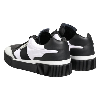 Dolce & Gabbana Black White MIAMI Low Top Men Sneakers Shoes