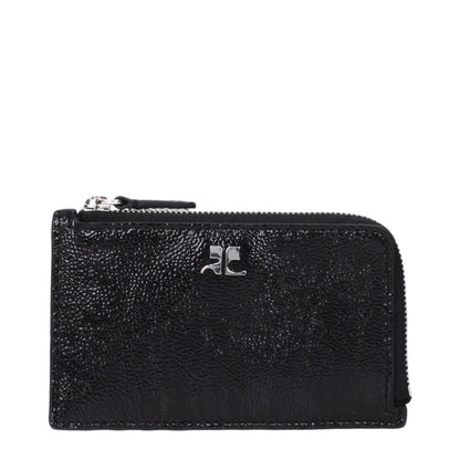Courrèges Black Leather Wallet