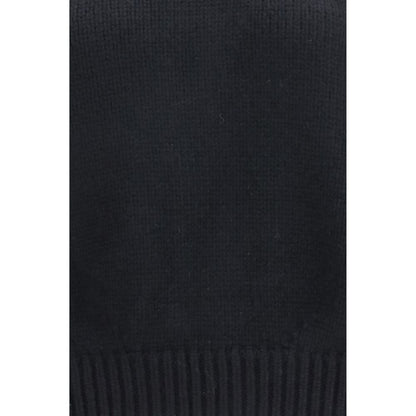 Khaite Black Cashmere Sweatshirt