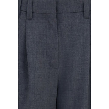 Brunello Cucinelli Gray Wool Oves Aries Dress Pants