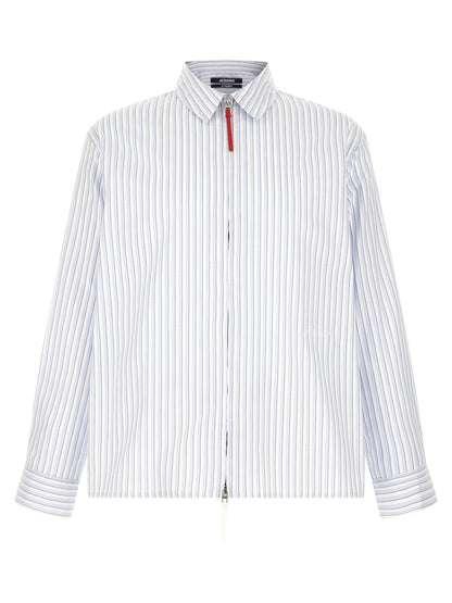 Jacquemus Blue Cotton Blouse