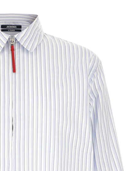 Jacquemus Blue Cotton Blouse