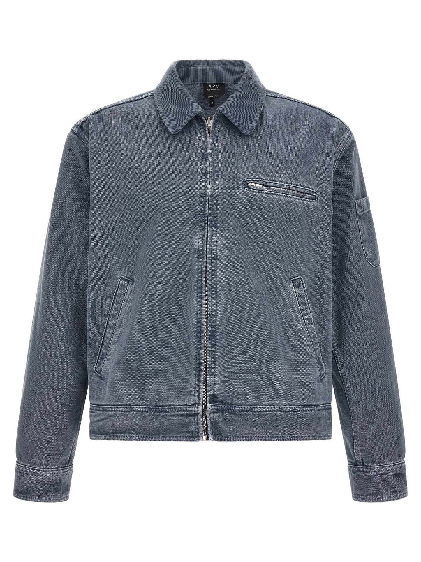 A.P.C. Gray Cotton Denim Jacket