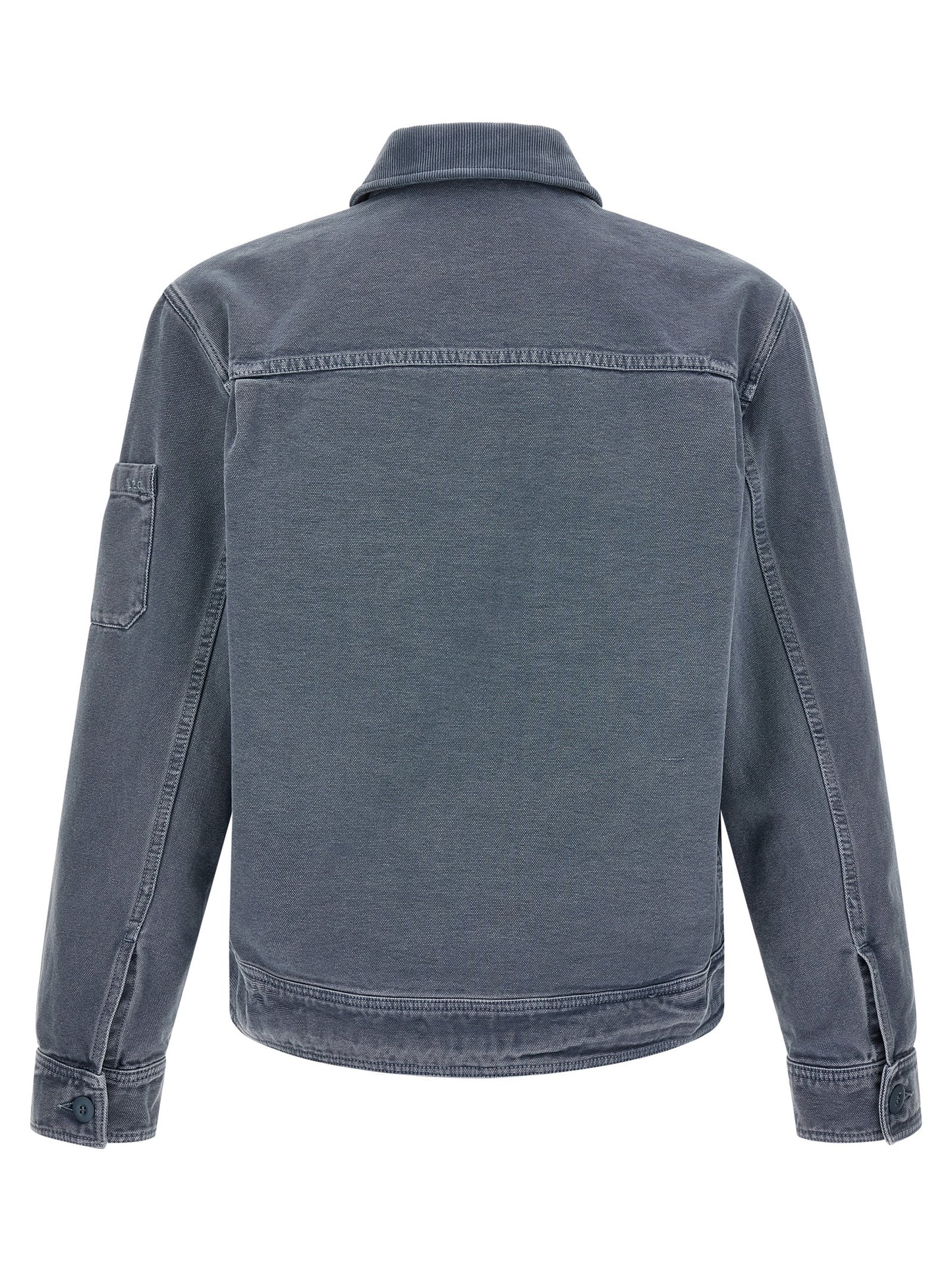A.P.C. Gray Cotton Denim Jacket