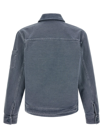A.P.C. Gray Cotton Denim Jacket