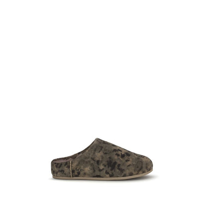 UGG Brown Suede Leather Mules