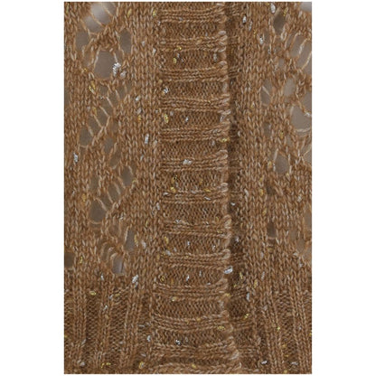 Max Mara Brown Alpaca Vicugna Pacos Cardigan