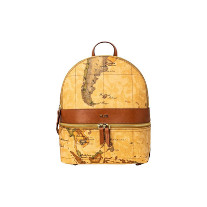 Alviero Martini Prima Classe Beige Leather Backpack