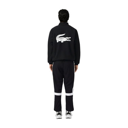 Lacoste Black And White Polyester Sweatsuit