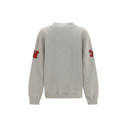 Off-White Gray Cotton Sweatshirt