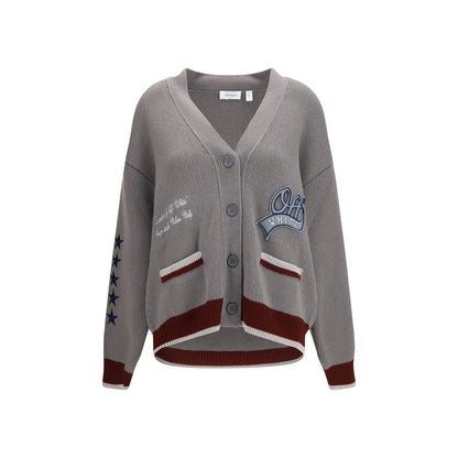 Off-White Gray Wool Oves Aries Cardigan