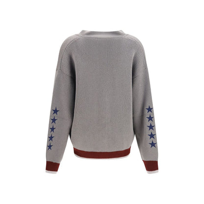Off-White Gray Wool Oves Aries Cardigan