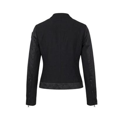 Blauer Black Polyamide Biker Jacket