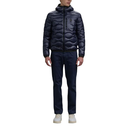 Blauer Blue Polyamide Shell Jacket