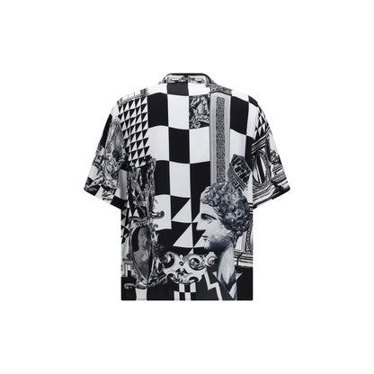Versace Black Silk Shortsleeve Shirt