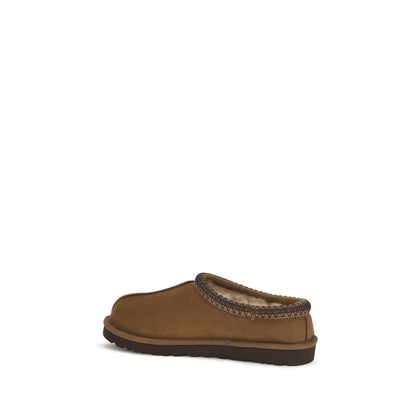 UGG Brown Nubuc Leather Clogs