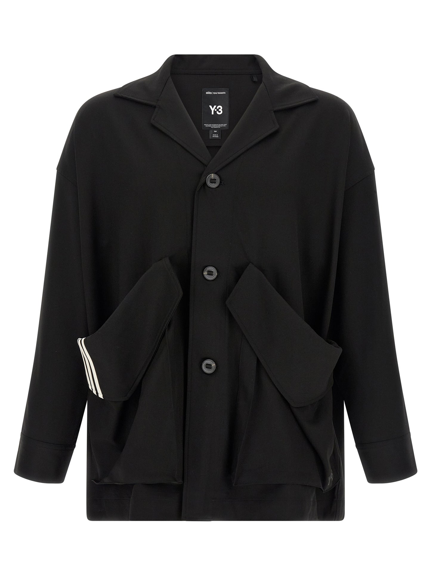 Y-3 Black Wool Blazer