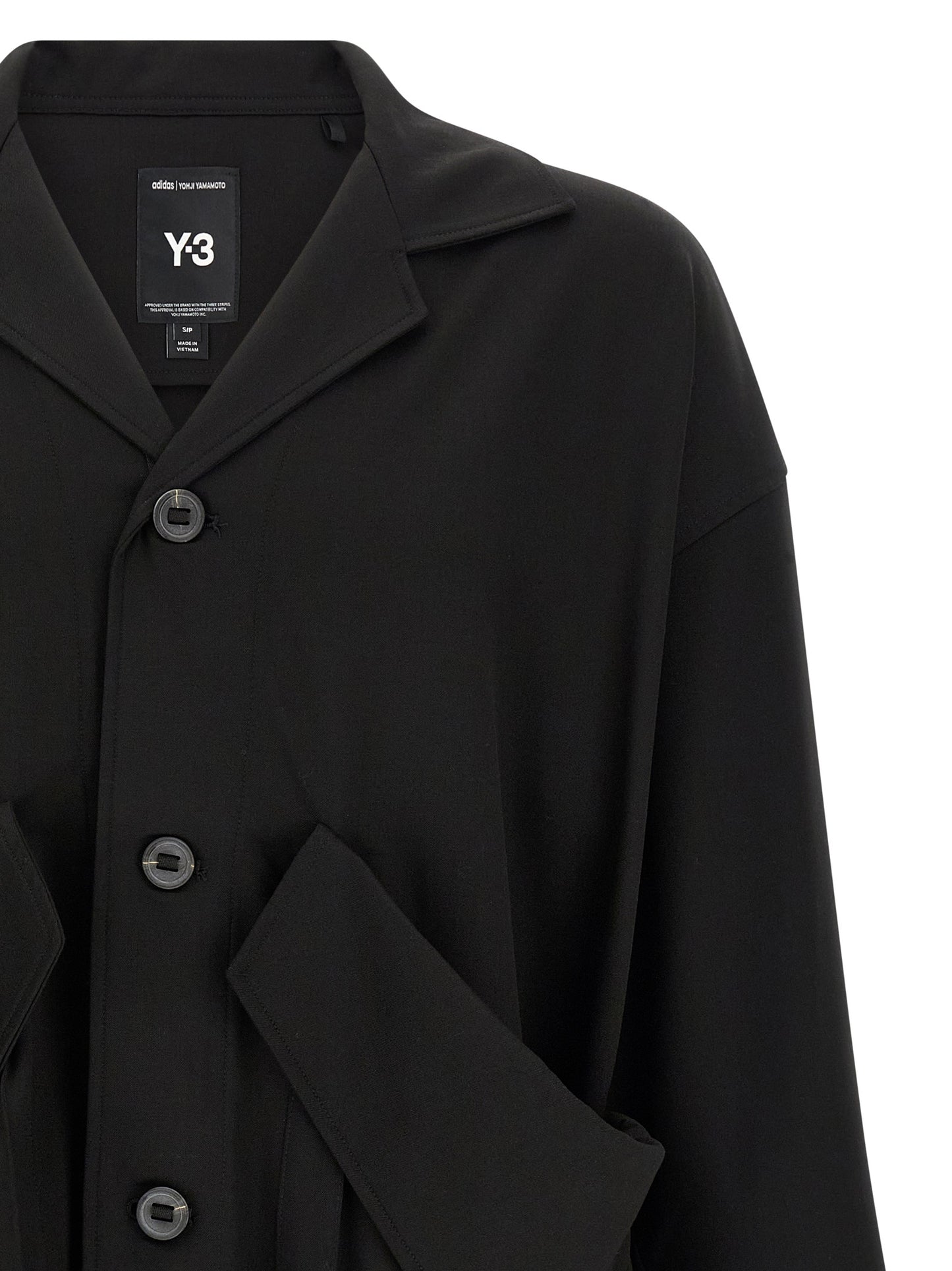Y-3 Black Wool Blazer