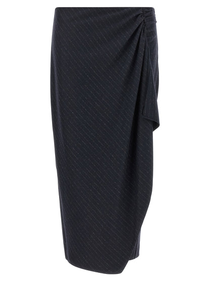 PINKO Blue Polyester Mini Skirt