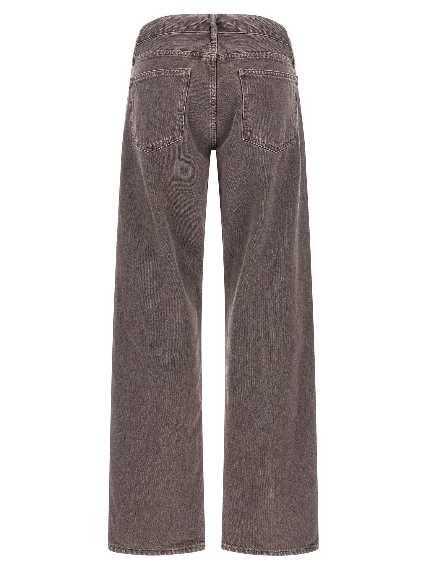 Agolde Purple Cotton Relaxed Fit Jeans