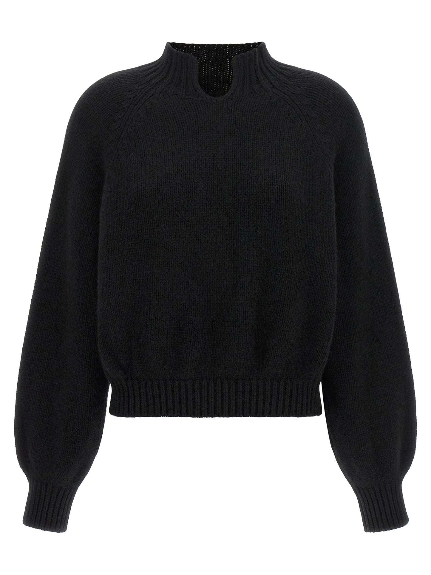 Khaite Black Cashmere Cardigan