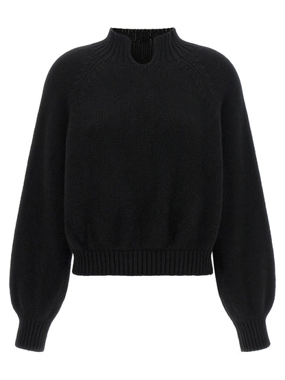 Khaite Black Cashmere Cardigan