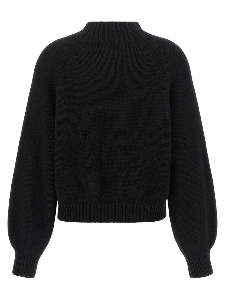 Khaite Black Cashmere Cardigan