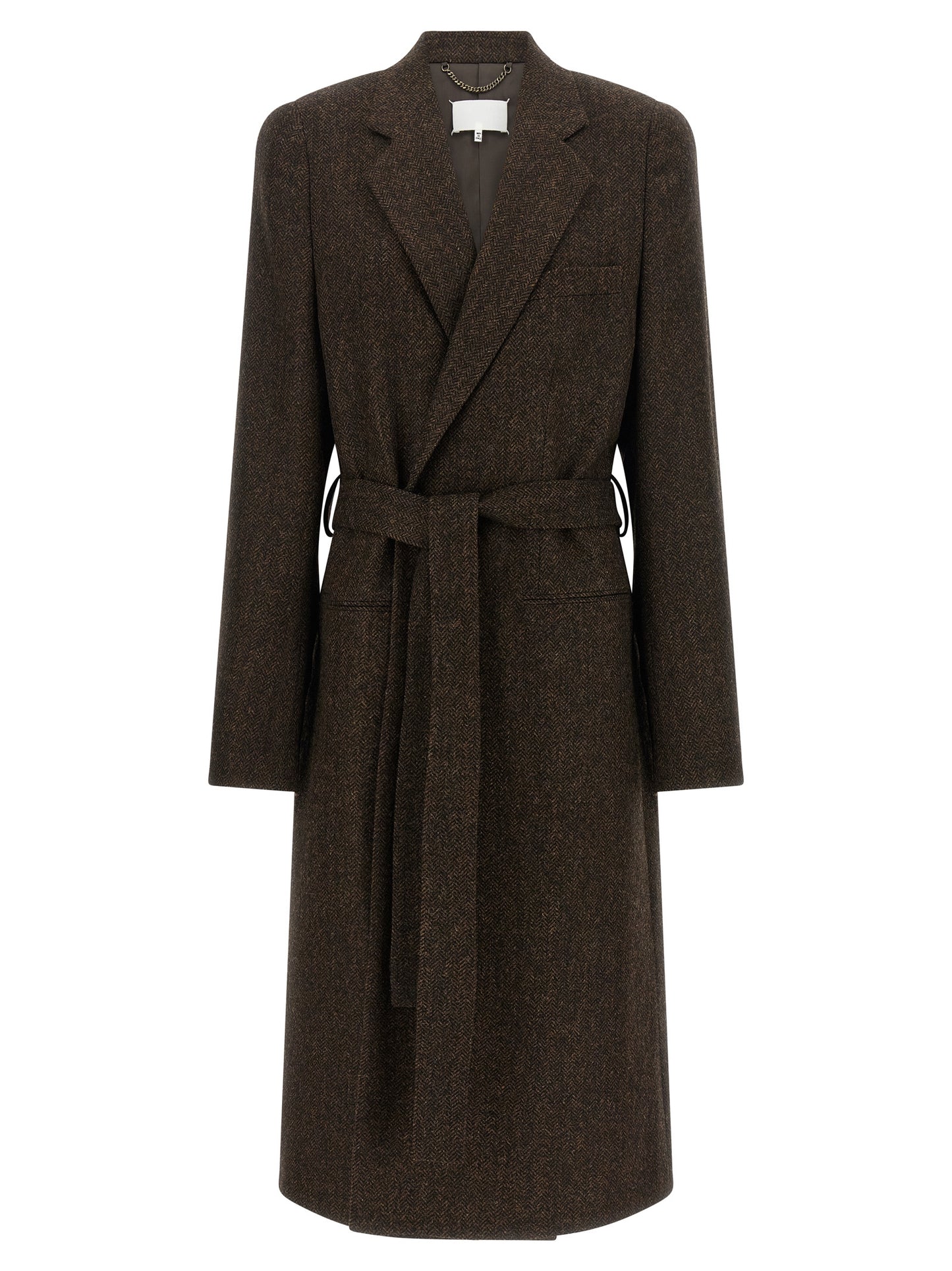 Maison Margiela Brown Wool Coat