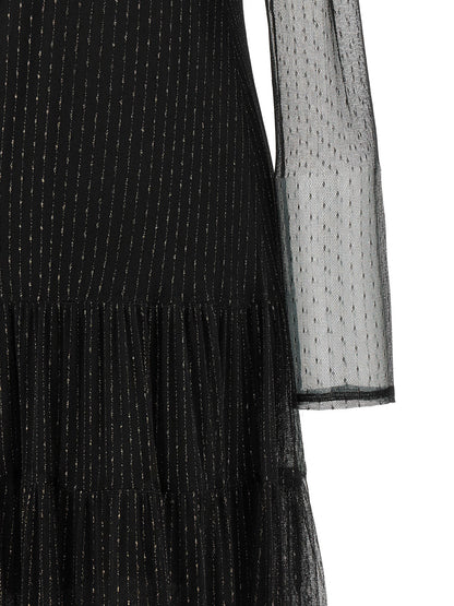 Twinset Black Polyamide Long Dress
