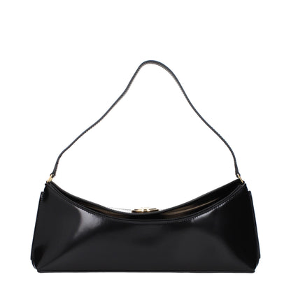 Jacquemus Black Leather Shoulder Bag