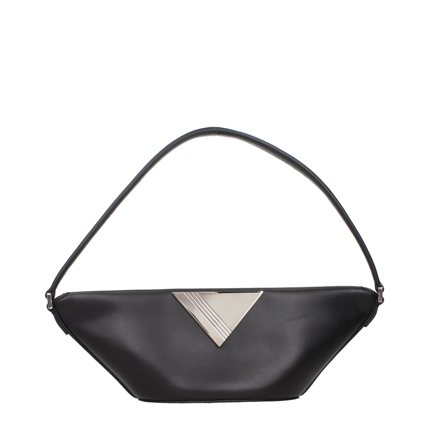 The Attico Black Leather Handbag