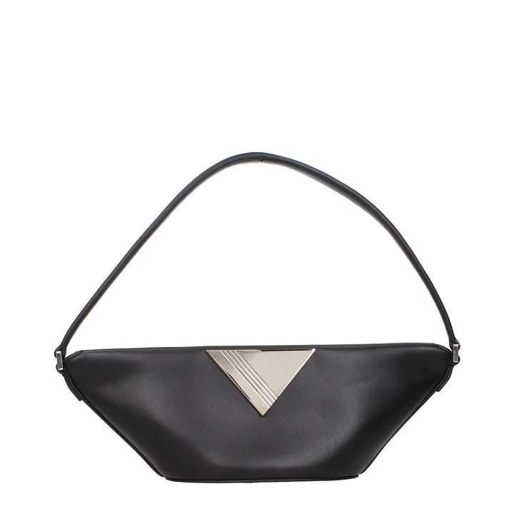 The Attico Black Leather Handbag