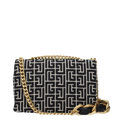 Balmain Black Fabric Crossbody Bag