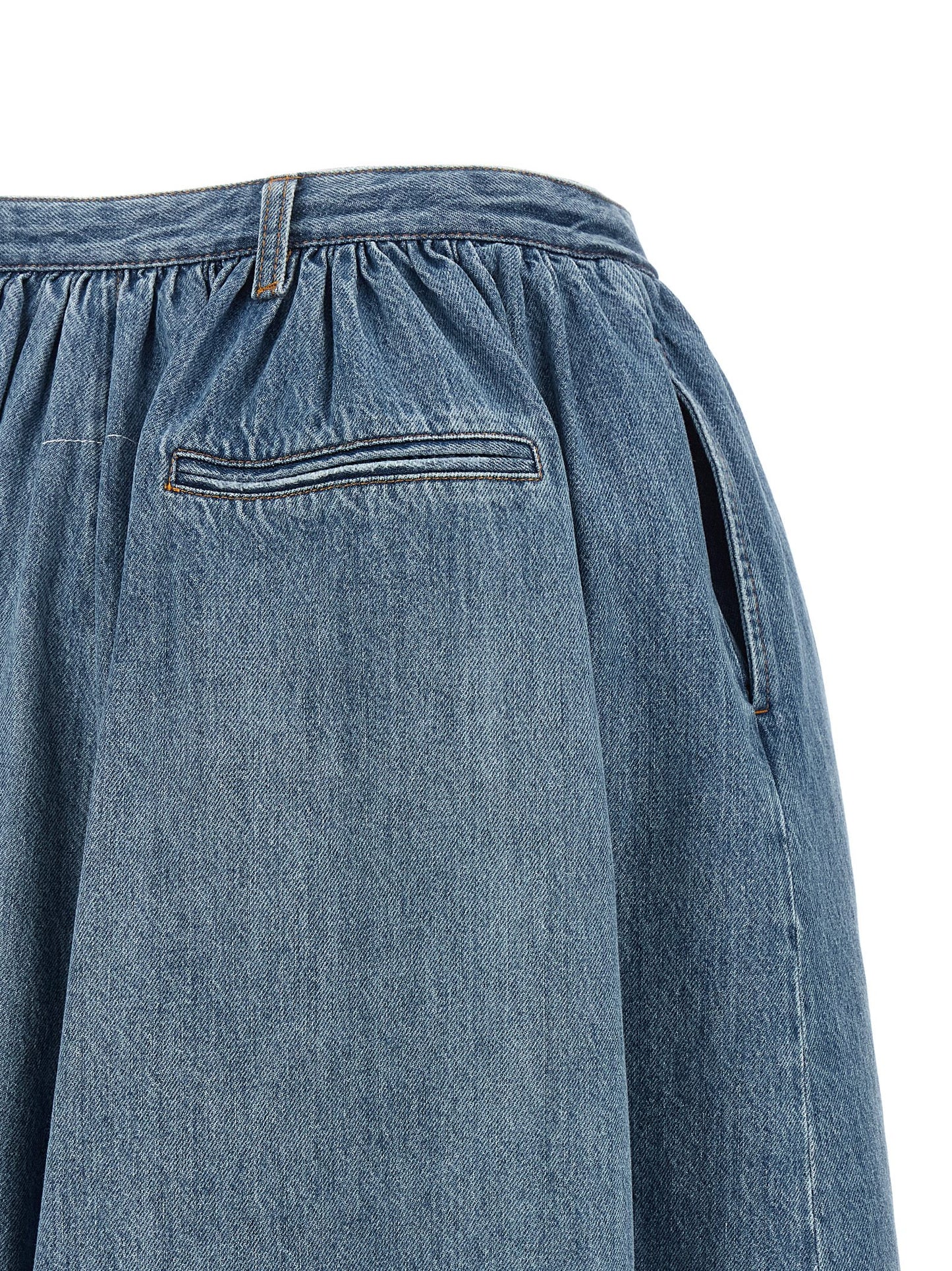 MM6 Maison Margiela Blue Cotton Bermuda Shorts