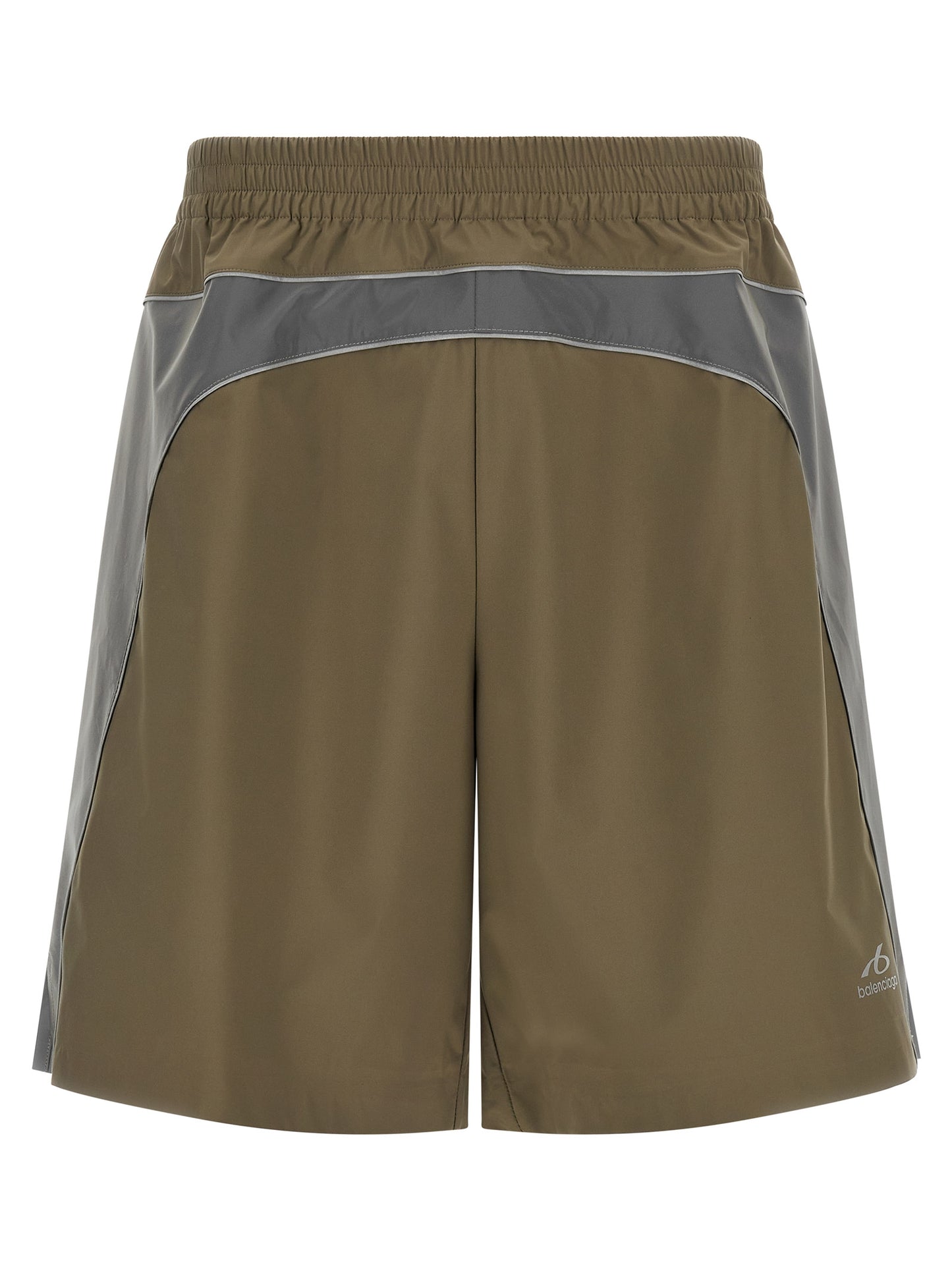 Balenciaga Gray Polyester Bermuda Shorts