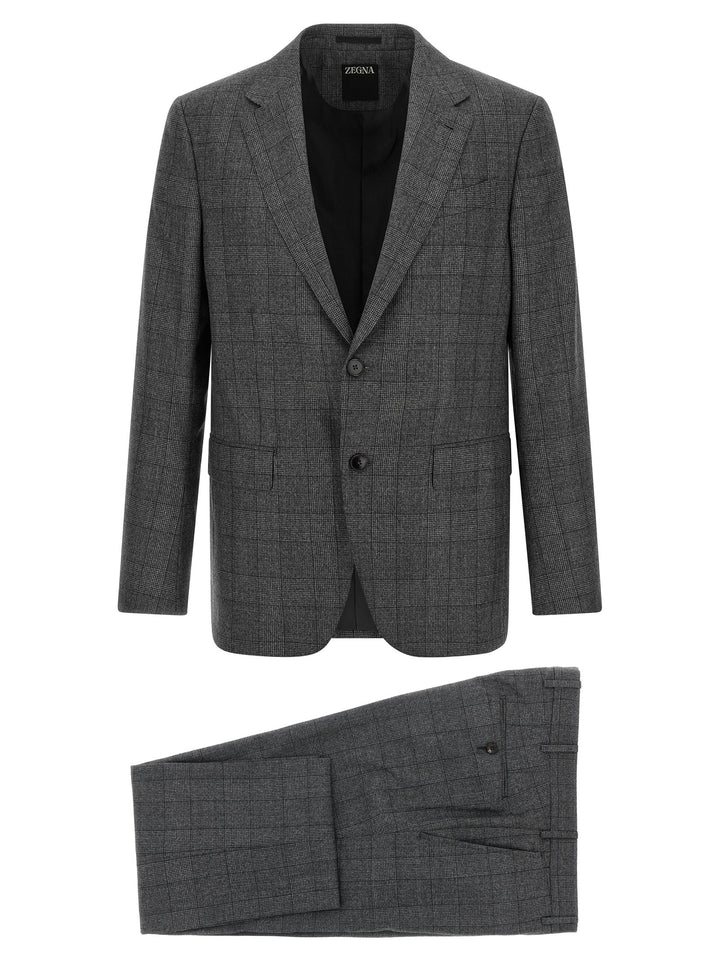 ZEGNA Gray Wool Two-Piece Suit
