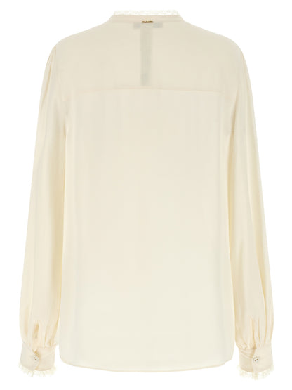 Twinset White Viscose Blouse