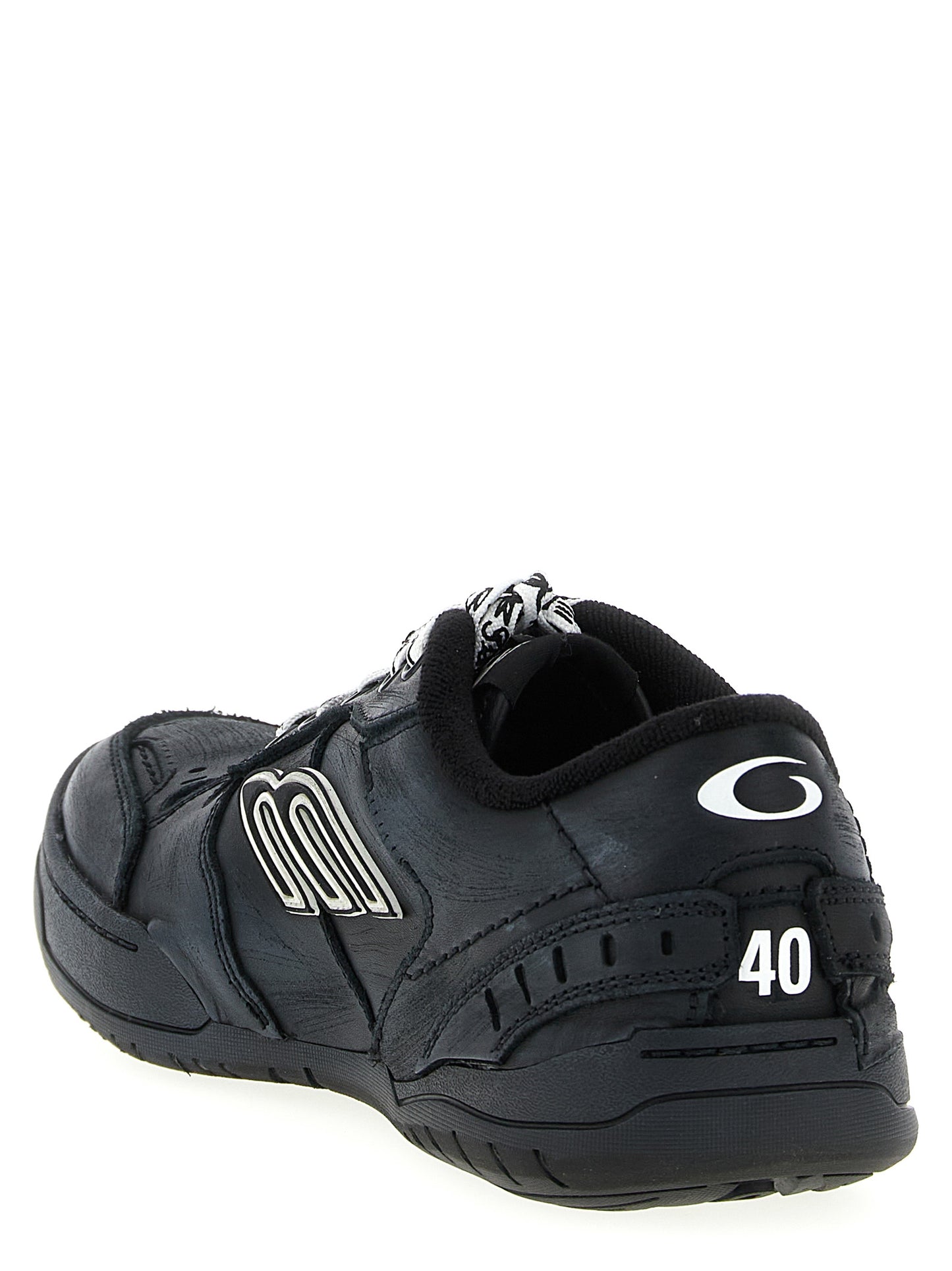 Balenciaga Black Calfskin Athletic Sneakers