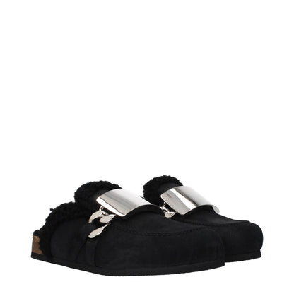 J.W.Anderson Black Leather Slippers