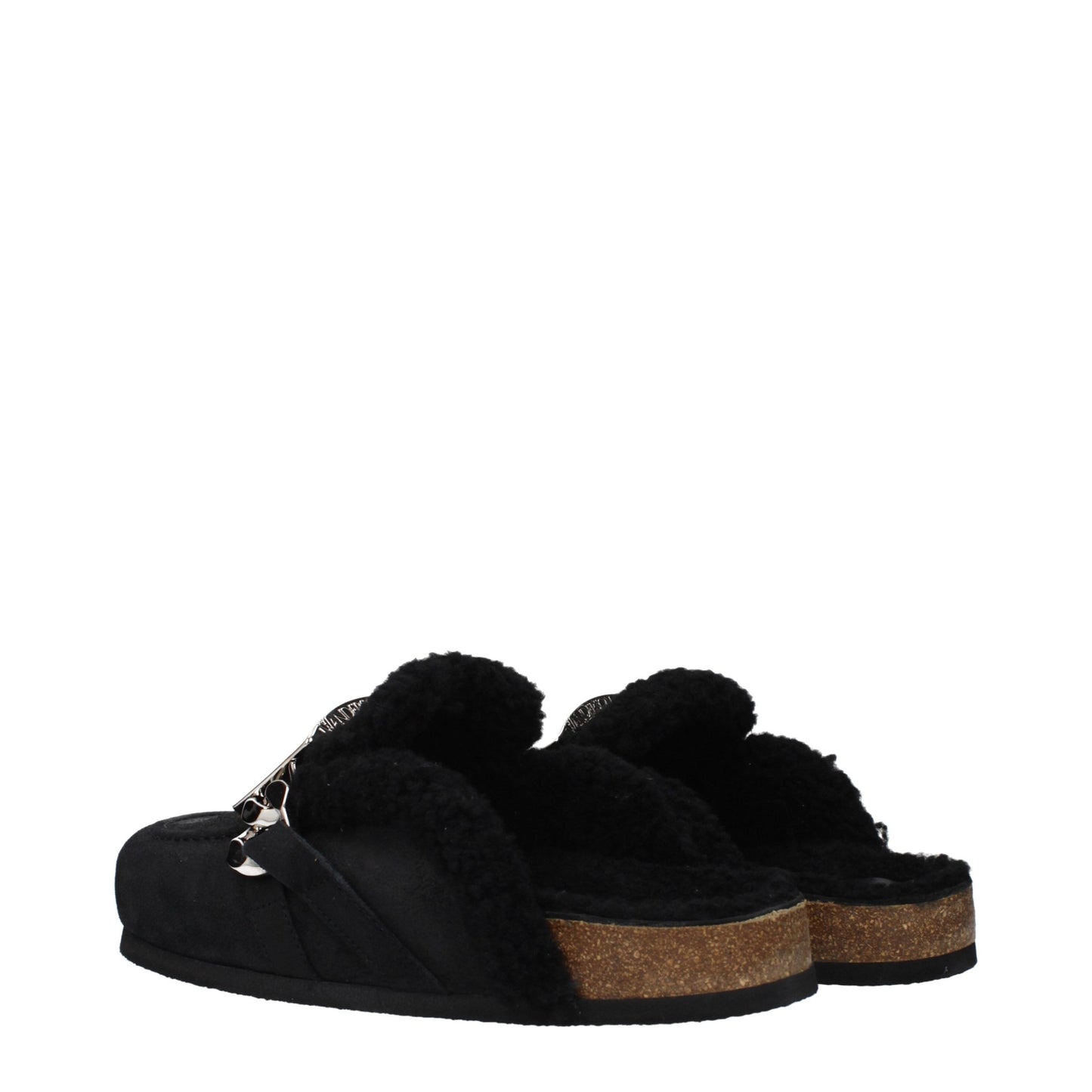 J.W.Anderson Black Leather Slippers
