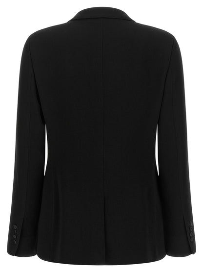 Alberto Biani Black Triacetate Blazer