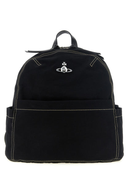 Vivienne Westwood Black Cotton Backpack