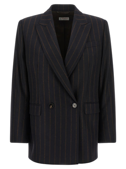 Alberto Biani Blue Wool Blazer